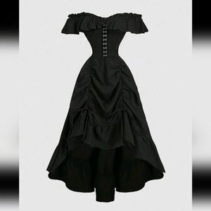 Elegant Black Off-Shoulder Dress